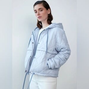 NWT ⭐️ WithBlack Astrid Quilted Jacket Size S in Blue